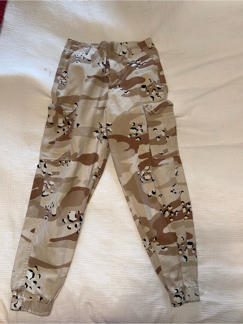 Camo Print Cargo Jogger Pant